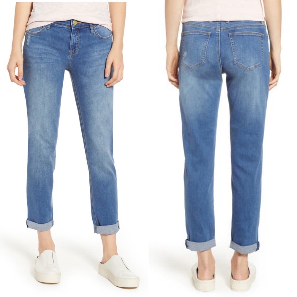 Tommy Bahama Slim Boyfriend Jeans Roll Hem Size 25
